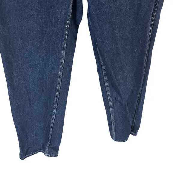 Simply Socety Size 3/26 Dark Wash Carpenter Baggy Jeans Pockets‎ - Image 3