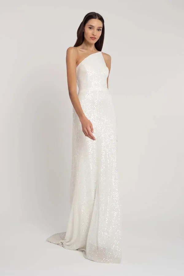 Jenny Yoo sequin bridal dress - Image 3