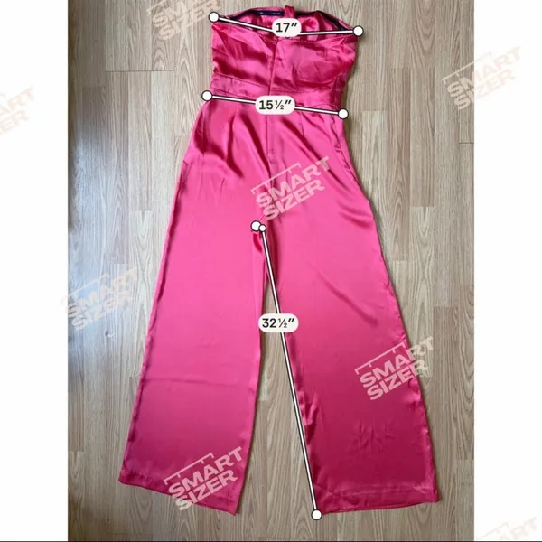 Zara Satin Halter Wide-Leg Jumpsuit in Hot Pink - Image 7