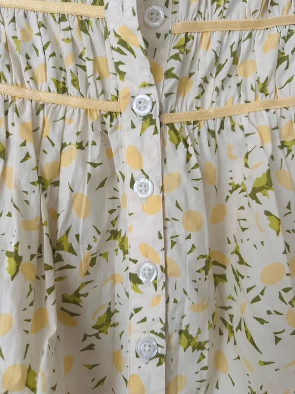 Anthropologie The Leandra Shirred Yoke Blouse by Maeve, Size XS - Image 8