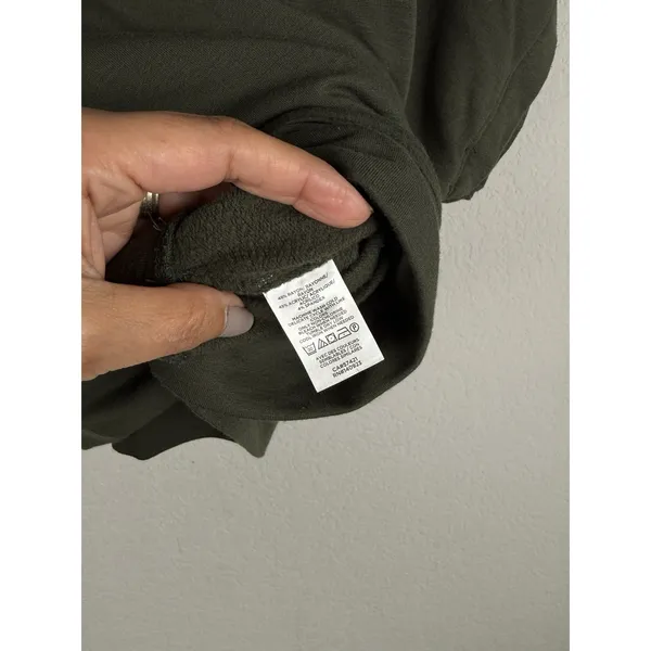 Lou & Grey Signature Soft Wetland Green V-Neck Poncho Sweater Knit Top Women's S - Image 9