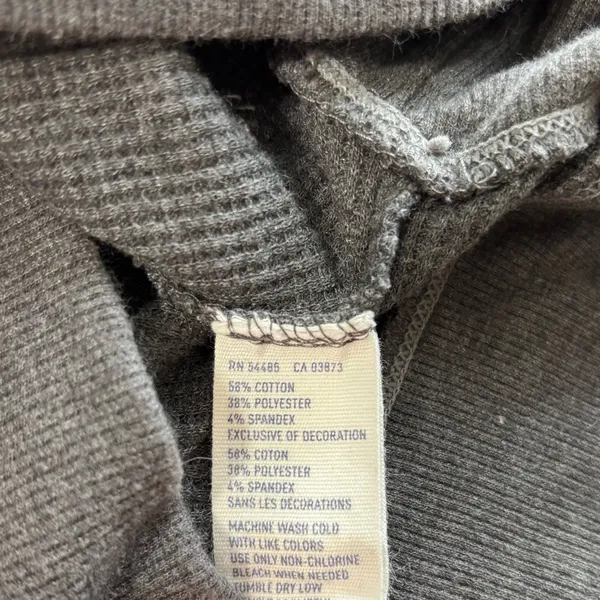 American Eagle Vintage Y2K Gray Long shirt with hoodie Size S - Image 9