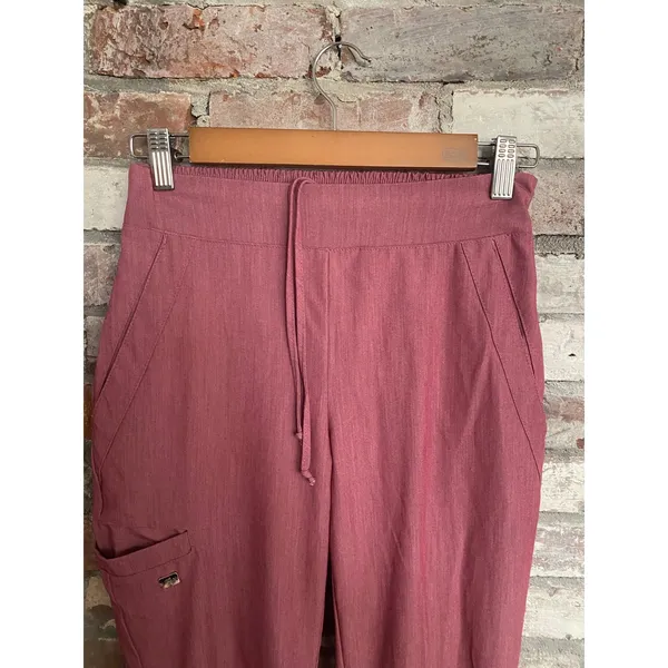 Grey's Anatomy by Barco Signature Women's Drawstring Scrub Pants Mauve Pink XXS - Image 2