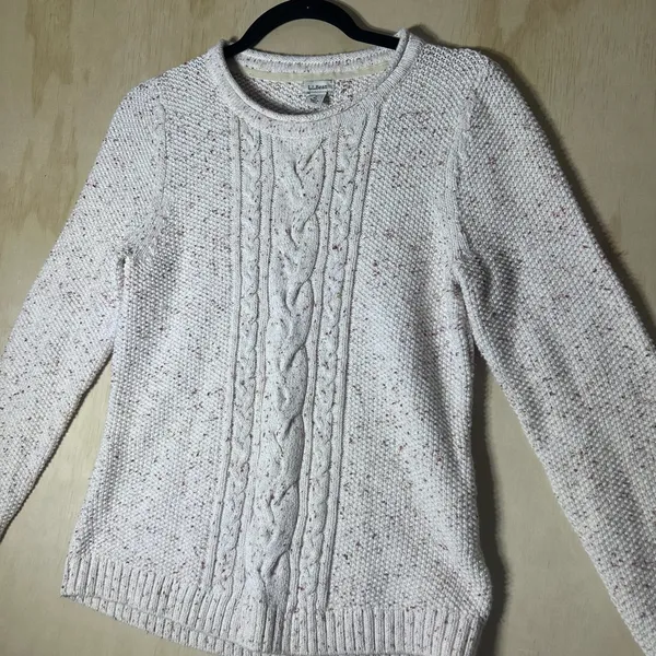 LL Bean Women’s Crewneck Pullover Sweater Henley Size‎ Small - Image 2