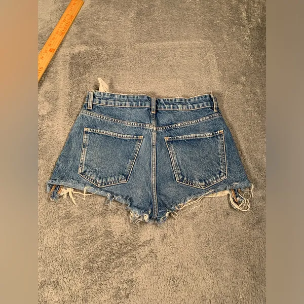 Zara Denim cutoff Blue Women Shorts 4 - Image 7