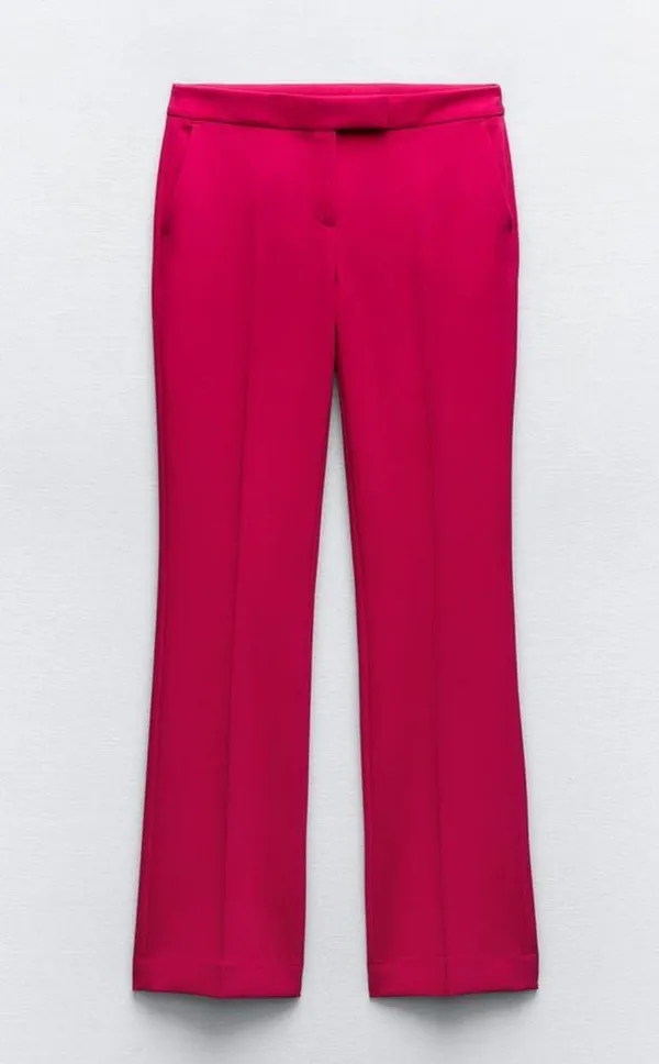 ZARA Barbie Pink Tailored Pants - Image 2