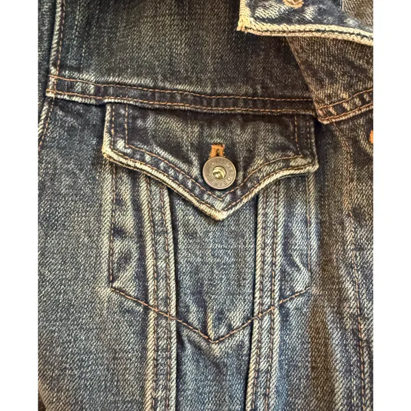 Vintage GAP Denim Jacket Womens Small Blue Jean Trucker 90s Made Phillipines - Image 4