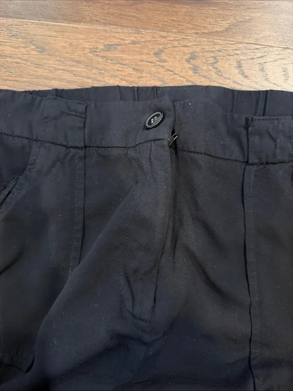 Shinestar Black Cargo Jogger Pants Utility Pockets Size Medium - C61-124 - Image 4