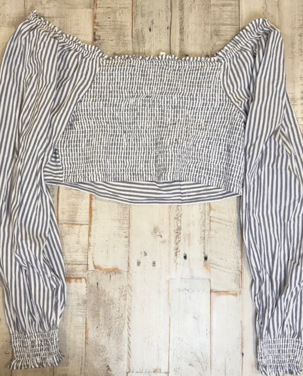Aerie Ruched Crop Top | Size XL | Long Sleeve | NWT - Image 3