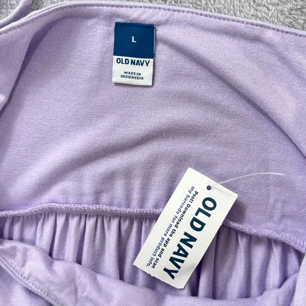 Old Navy Fit & Flare Cami Midi Dress Lavender Aure Large Casual Sundress Rayon - Image 4