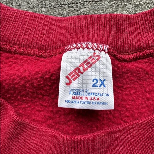 Vintage Jerzees Snowman Christmas Winter Crewneck size 2XL Made in‎ USA Cute - Image 6