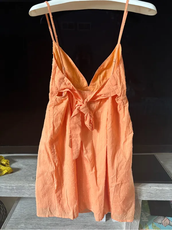 Princess Polly Orange Tie-Back Mini Dress - Image 5