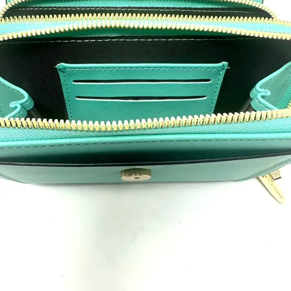 Forever‎ Young Bag Turquoise Magnetic Snap Wallet Phone Strap Small Zip Closure - Image 4
