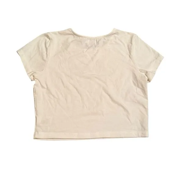 Princess Polly Size 8 Baby Tee Shirt Growing Plants‎ Graphic Kelly Green Herb - Image 5