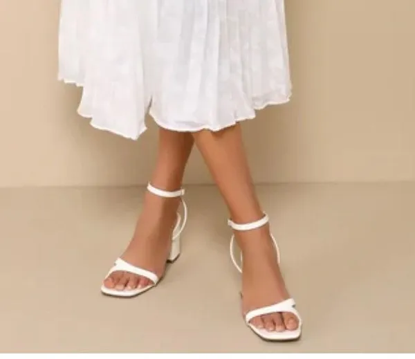 Lulus Midi Dress White - Image 3