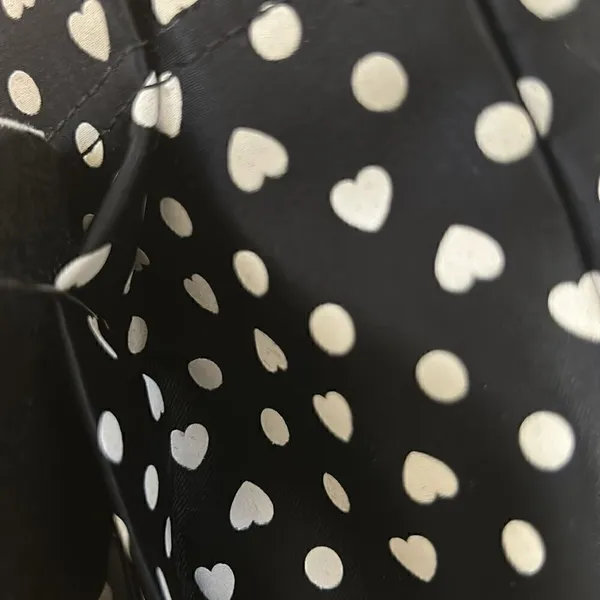 Express Heart Shape Polka Dot Clutch - Image 8
