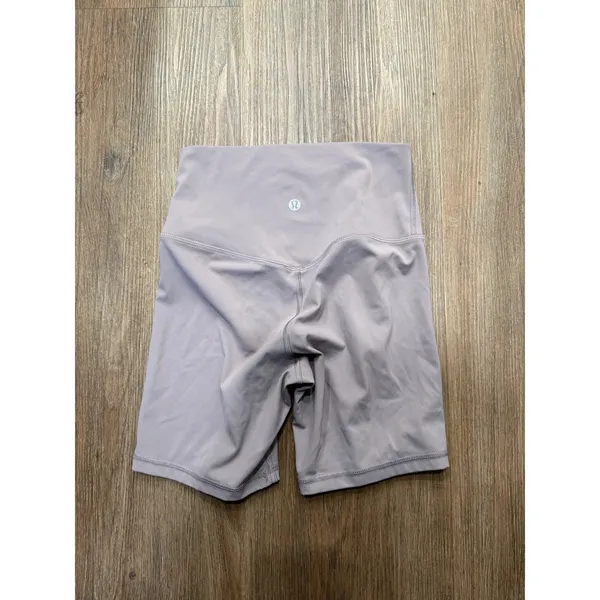 Lululemon Align High Rise Biker Shorts 6" Mauve Purple Nulu Yoga Athletic Size 4 - Image 2