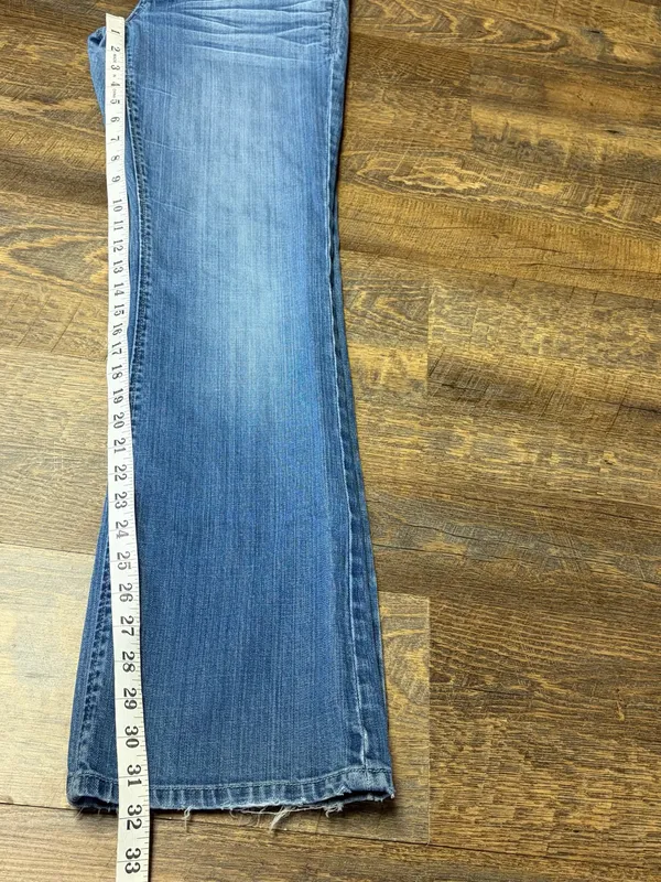 Vintage Y2K American Eagle True Boot Jeans Low Rise Womens 8 Blue Denim Distress - Image 11