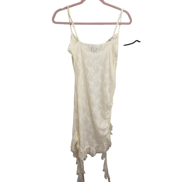 MAJORELLE Camille‎ Mini Dress Ivory White Medium Wedding Engagement Bachelorette - Image 7