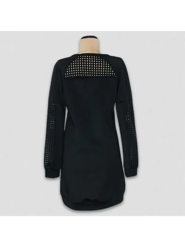 Fabletics Mini Dress Mesh Athleisure activewear whimsigoth punk grunge Y2K 90s M - Image 2