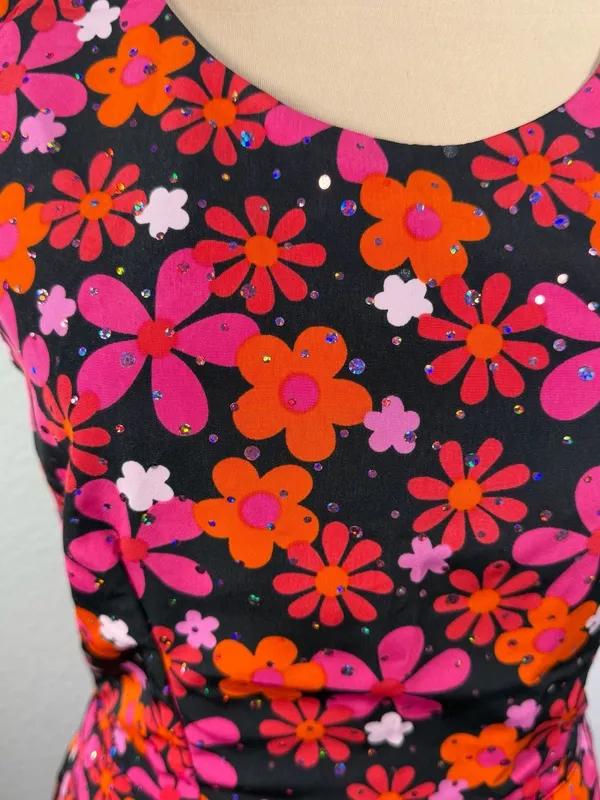 Dallas Fashion by Henny Hughes Vintage 60s Style Mod Floral - Image 3