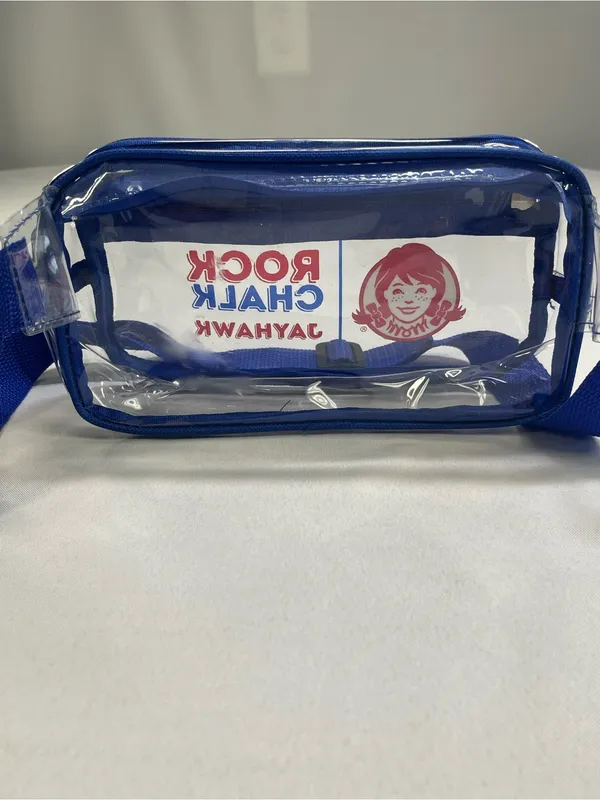 Kansas Jayhawks Clear Fanny Pack Wendy's Promo Stadium Approved Waist Bag - Image 5