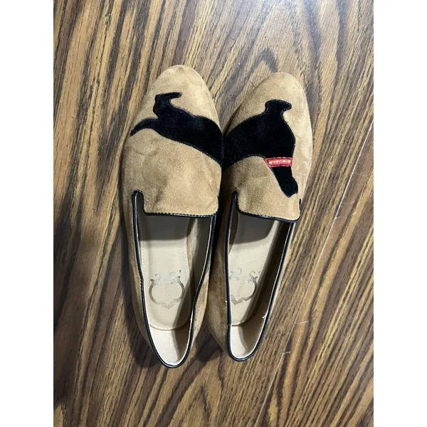 C Wonder Loafers Flats Camel Brown Sz 7 Womens Slip On Shoes DachshundPreppy - Image 2