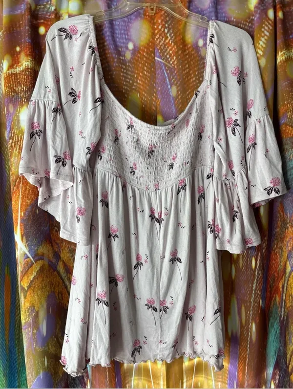 Free People ✨ Lana Floral Smocked Blouse - Image 5