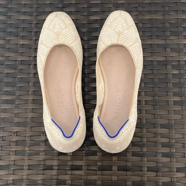 Rothy’s square toe Lily, knit pattern shoes, women’s size 9 - Image 3
