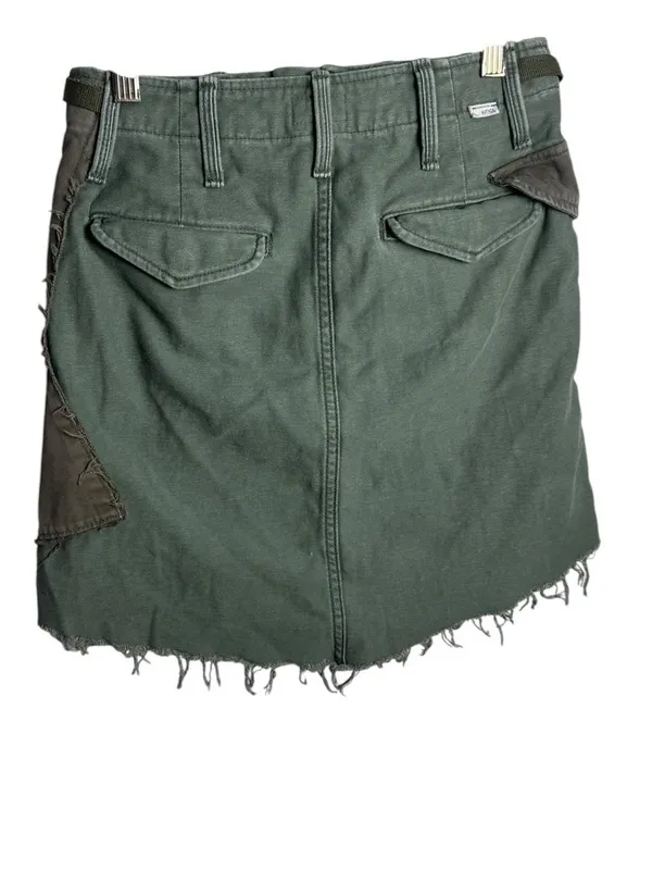 MOTHER The G.I. Jane Mini Skirt 24 Green - Image 4