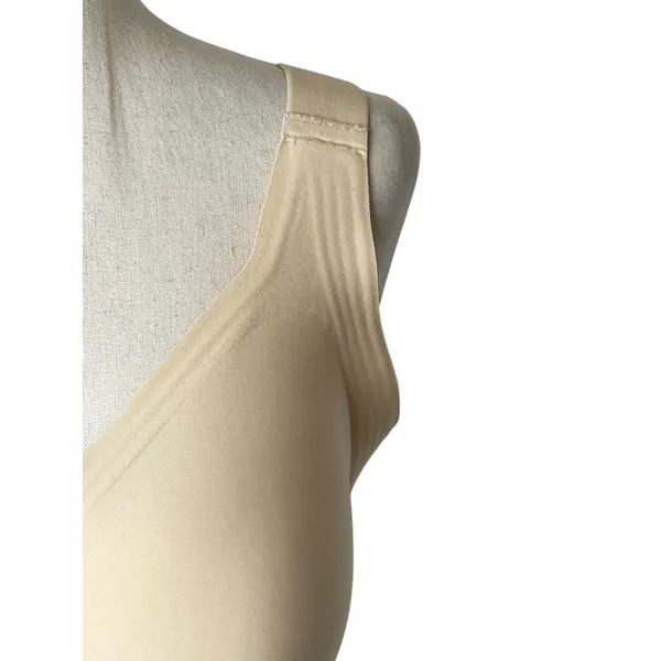 LetsJoli Jelly Bra Women Large Beige NWT Wireless Push Up Full Coverage Support - Image 4
