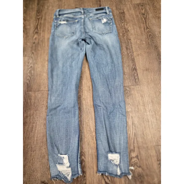 Buckle Black Stretch Skinny Jeans Size 26 - Image 5