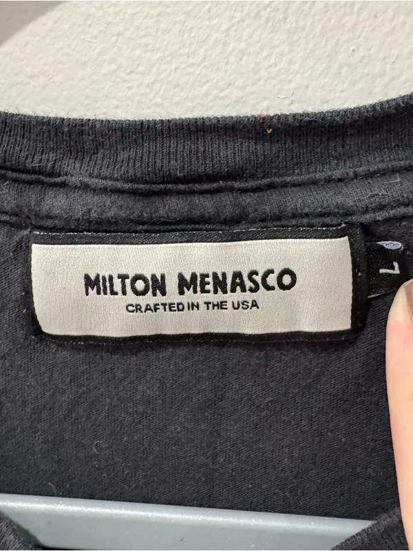 Milton Menasco Size Large Western Country Club‎ Rodeo Tee Shirt - Image 6