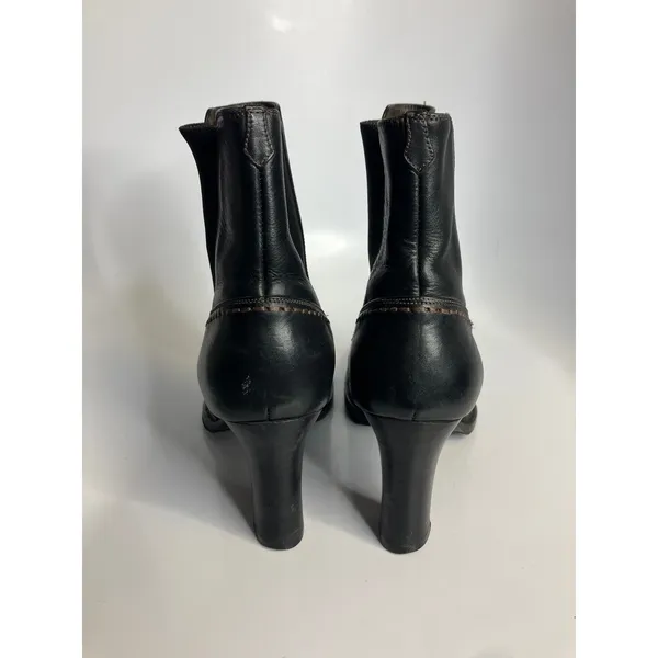 Cole‎ Haan Womens Black Leather Chelsea Heeled Ankle Boots Size 8.5 B - Image 8