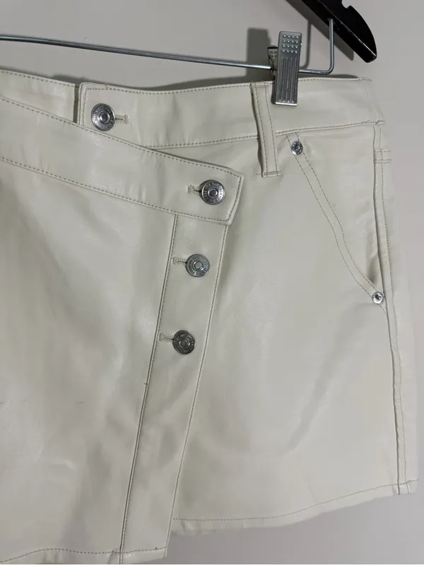 Free People We the Free Wynne Faux Leather Skirt Size 31 - Image 4
