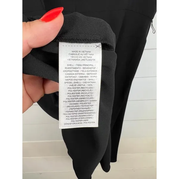 Lauren Ralph Lauren Black Short Sleeve Metal Plaque Keyhole Crew Neck Dress 16 - Image 12
