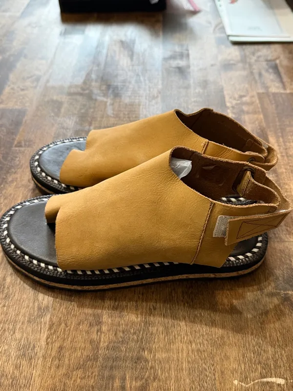 FREE PEOPLE Carlsbad BOHO Leather Sandals Size 7 - Image 5