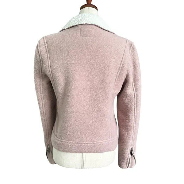 Old Navy Mauve/White Sherpa Cozy Jacket Women's Size Small | 53-11 - Image 2