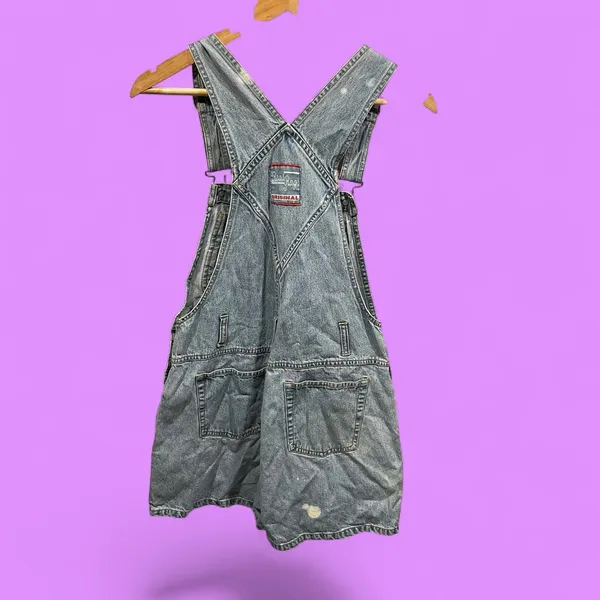 Cute Y2K denim Road Rags Jean Co short overalls pockets medium - Image 3