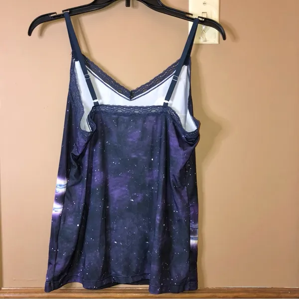Star Wars‎ Rogue One Lace Trim Cami Tank Top Purple Medium - Image 2