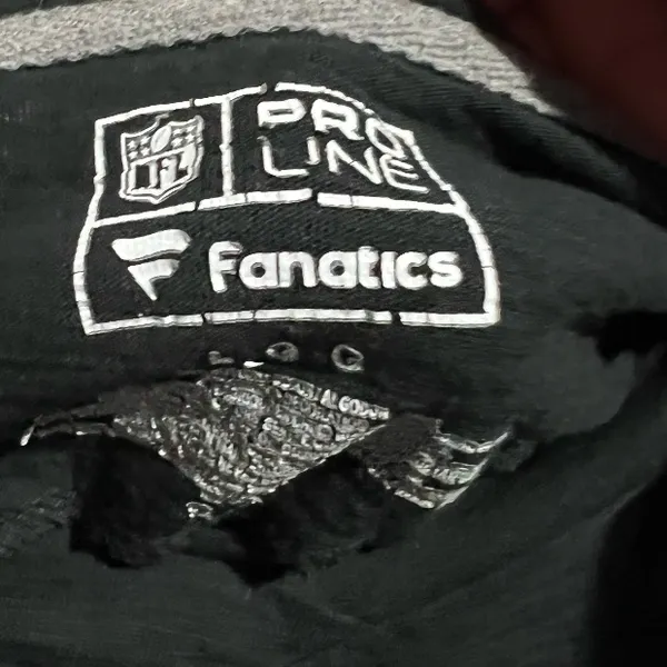 Fanatics‎ Raiders Black Long Sleeve Top Large - Image 2