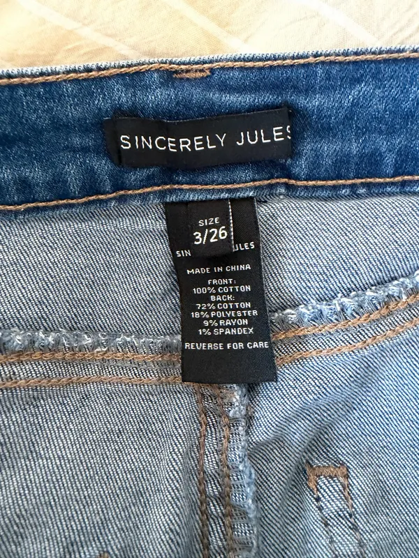 Sincerely Jules Distressed Demin Shorts 26 - Image 2