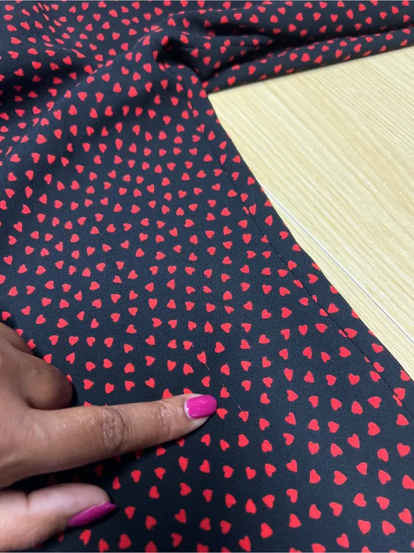 Whistles Mari‎ Heart Print Wide-Leg Pants Size 8 - Image 13