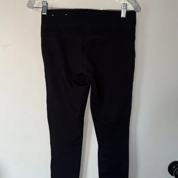 Loft Outlet Womens Black High Waisted Ponte Knit Leggings‎ Size XS Pants - Image 4