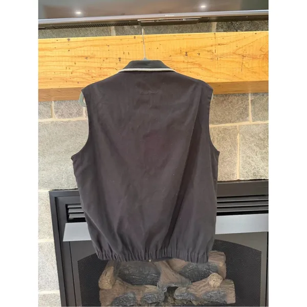 Vintage Eddie Bauer Golf Black Full Zip Vest Women’s Small - Image 2