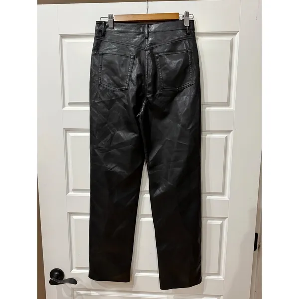 Wilfred Black Melina Faux Leather Pants High Waisted Size 6 Minimalist Edgy - Image 5