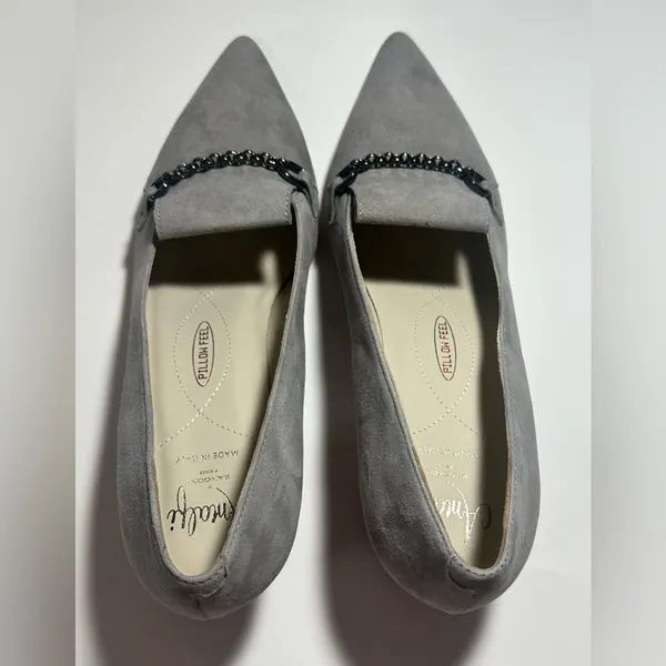 Amalfi Panda Pump Rangoni Firenze Made In Italy Grey‎ Cash Designer Classy 7.5 M - Image 6