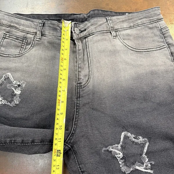 Faded Black Jeans Stars Ombre style Stars festival Party Statement Celestial fun - Image 6