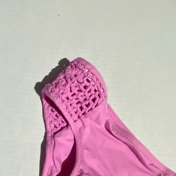 Frankie's Bikinis Crocheted Pink Bikini‎ Bottom - Image 8