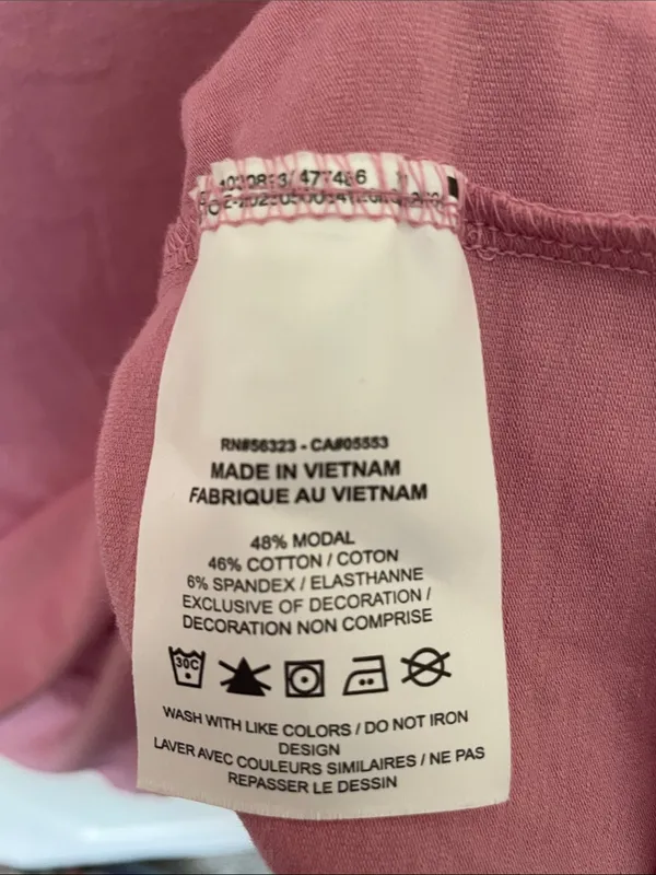 Nike The Nike Tee Pink Modal Blend Baby Tee Large - Image 5